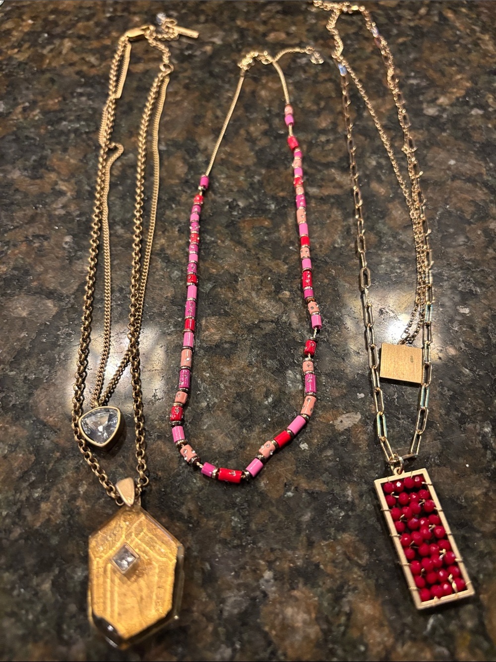 Gold-Tone Necklace Lot Kenneth Cole Loft Layering